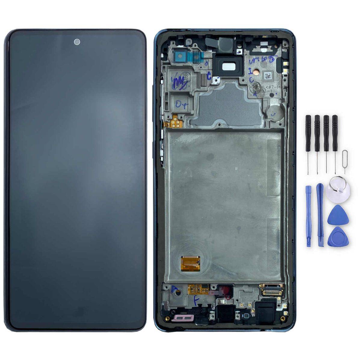 Samsung Display LCD Kompletteinheit für Galaxy A72 A725F GH82-25624A Schwarz / Awesome Black