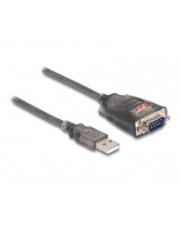 Delock Netzwerkadapter - USB - RS-232 - Schwarz - durchsichtig