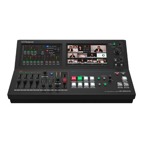 ROLAND VR-400UHD - 4-Kanal 4K UHD Streaming AV-Mixer (7" Dual-Touchscreen | 7x HDMI-In & 3x HDMI-Out | 14-Kanal