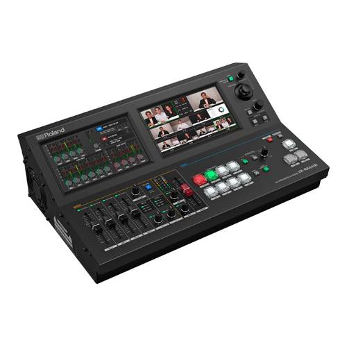 ROLAND VR-400UHD - 4-Kanal 4K UHD Streaming AV-Mixer (7" Dual-Touchscreen | 7x HDMI-In & 3x HDMI-Out | 14-Kanal