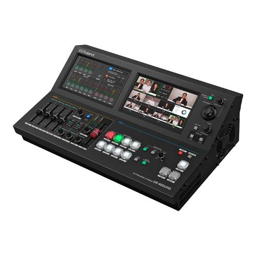 ROLAND VR-400UHD - 4-Kanal 4K UHD Streaming AV-Mixer (7" Dual-Touchscreen | 7x HDMI-In & 3x HDMI-Out | 14-Kanal