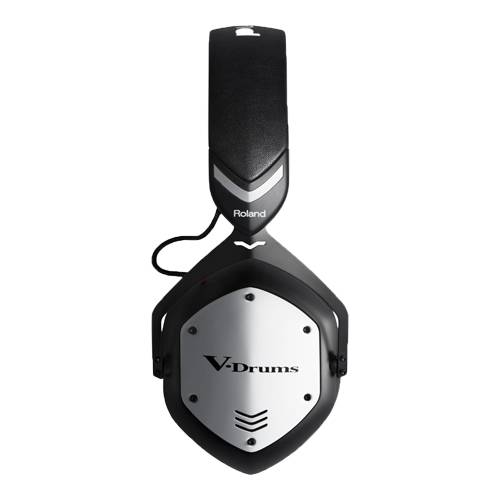 ROLAND VMH-D1 - V-Drum Kopfhörer (50,0mm Treiber | 3,50mm Klinkenstecker & 6,30mm Adapter) - schwarz/silber