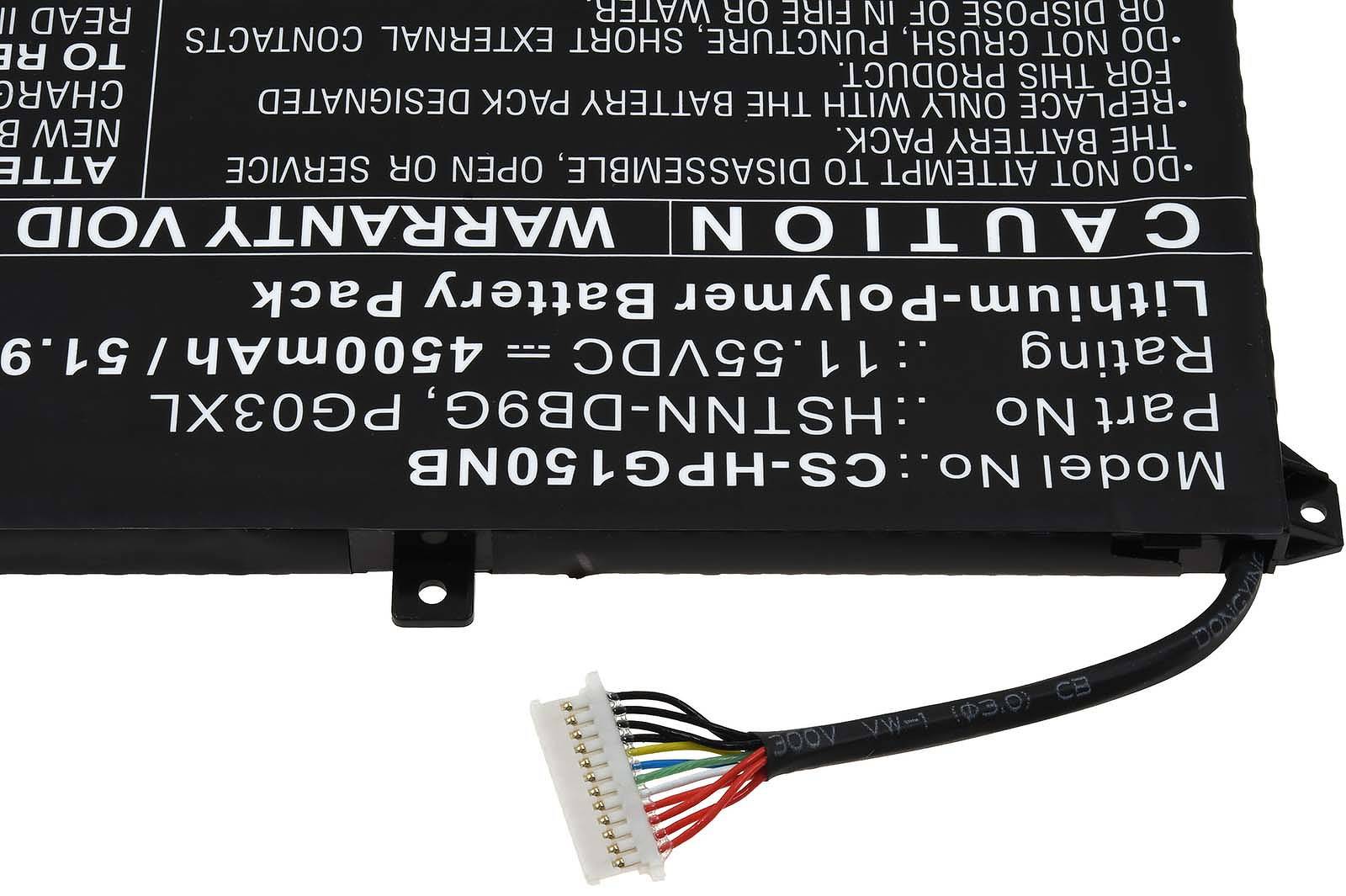 Powery Akku für Laptop HP Pavilion Gaming 15-DK0017UR, 11,55V, Li-Polymer