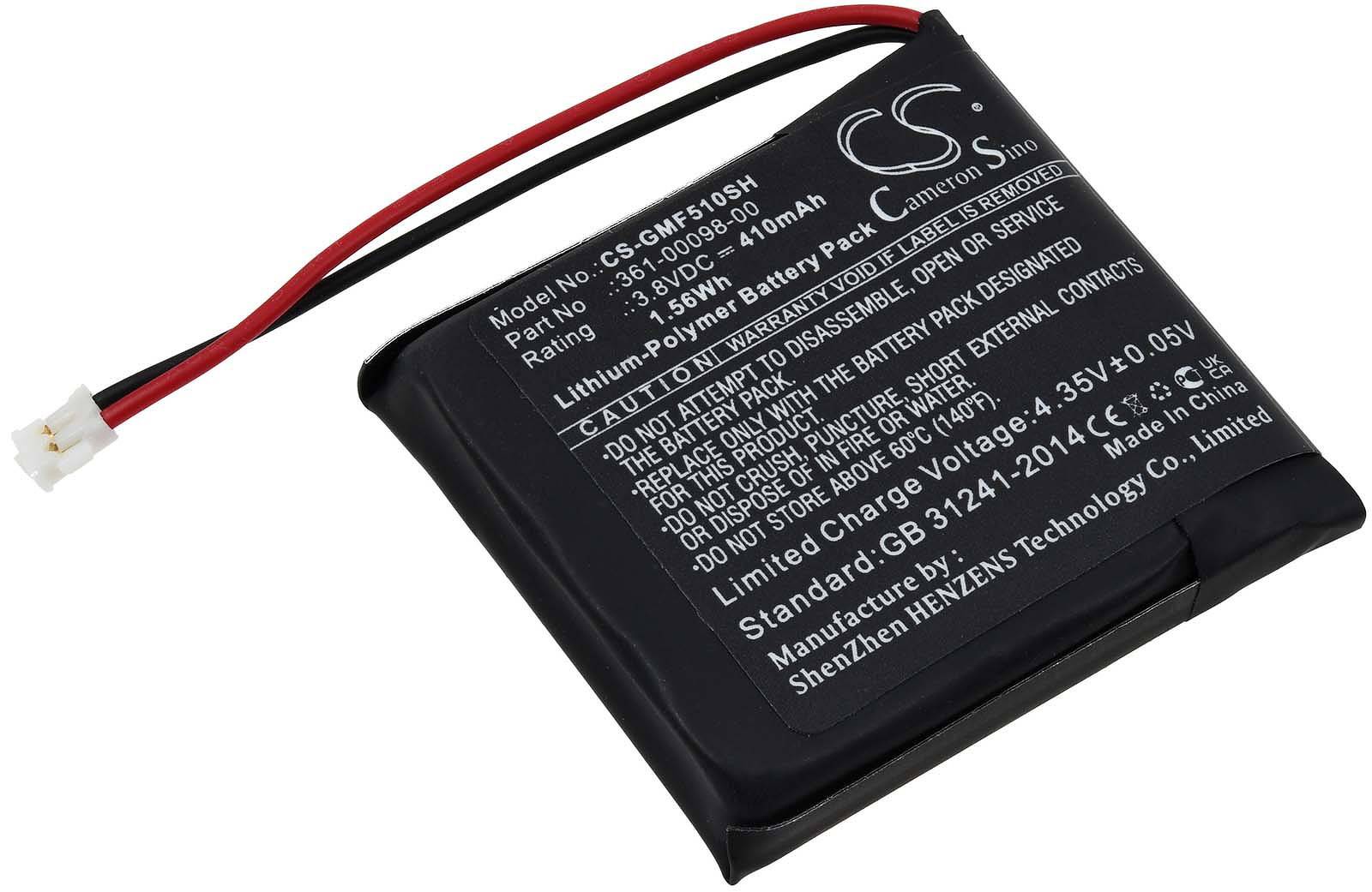 Powery Akku kompatibel mit Garmin Typ 361-00098-00, 3,8V, Li-Polymer
