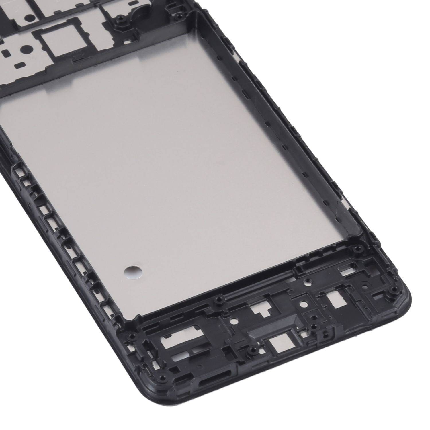 Für Samsung Galaxy M12 Front Housing LCD Bezel Rahmen Ersatz Schwarz