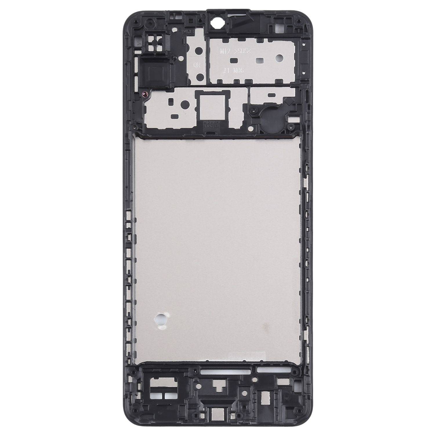 Für Samsung Galaxy M12 Front Housing LCD Bezel Rahmen Ersatz Schwarz