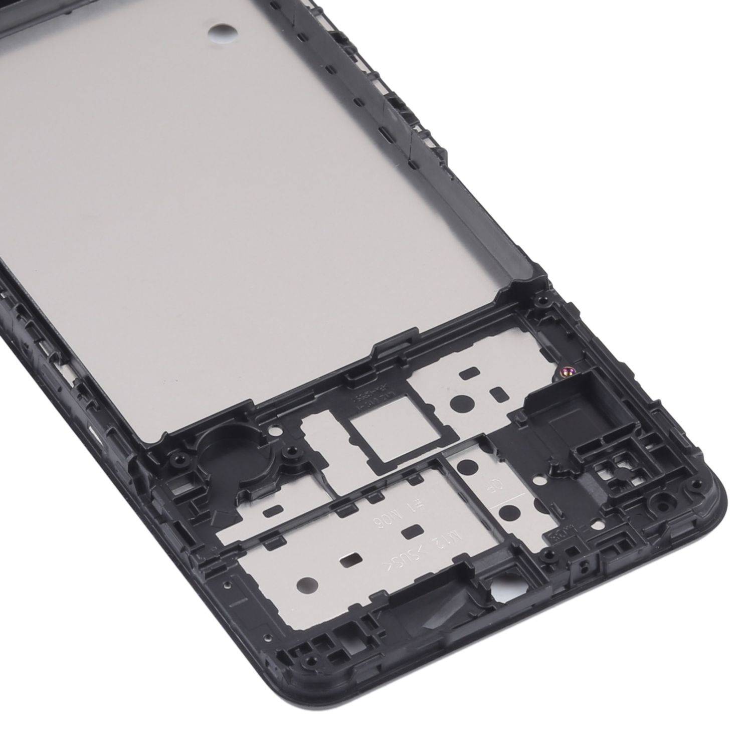 Für Samsung Galaxy M12 Front Housing LCD Bezel Rahmen Ersatz Schwarz