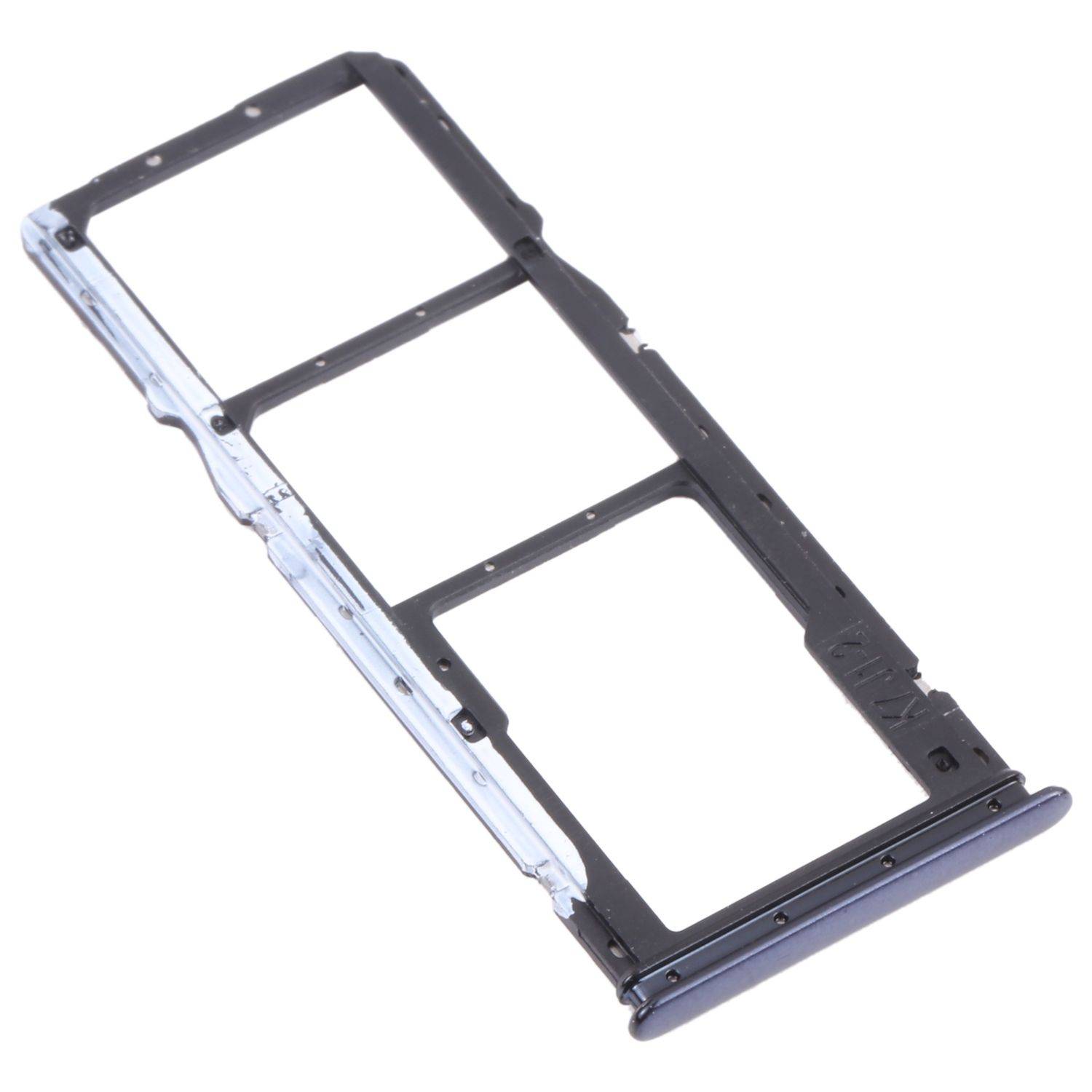 Dual SIM + Micro SD Karten Halter Adapter Schwarz für Xiaomi Redmi Note 10 4G / Note 10S Ersatzteil
