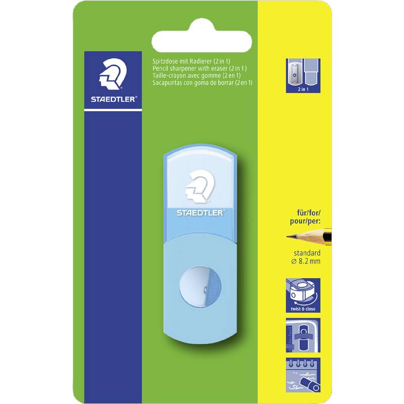 STAEDTLER Radierer-Spitzer-Kombi 511 SE, neon-türkis