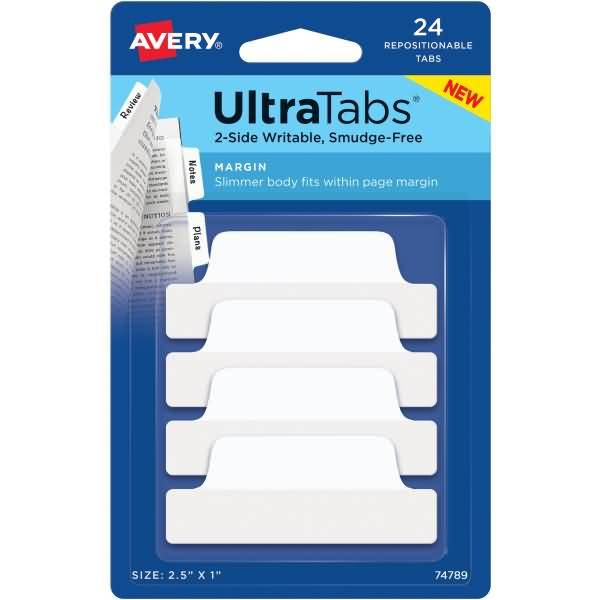 Haftstreifen UltraTabs 63,5x25,4 mm weiß VE=24 Stück