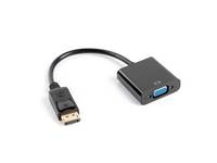 Lanberg AD-0002-BK - 0,2 m - VGA (D-Sub) - DisplayPort - Männlich - Weiblich - 1.1a