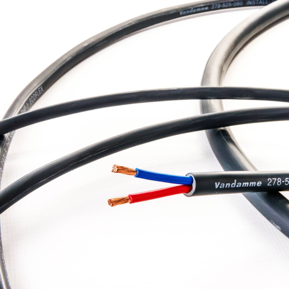 Van Damme Ecoflex Install LSZH Speaker Twin Axial 2 x 0.75mm² Lautsprecher Installationskabel Meterware