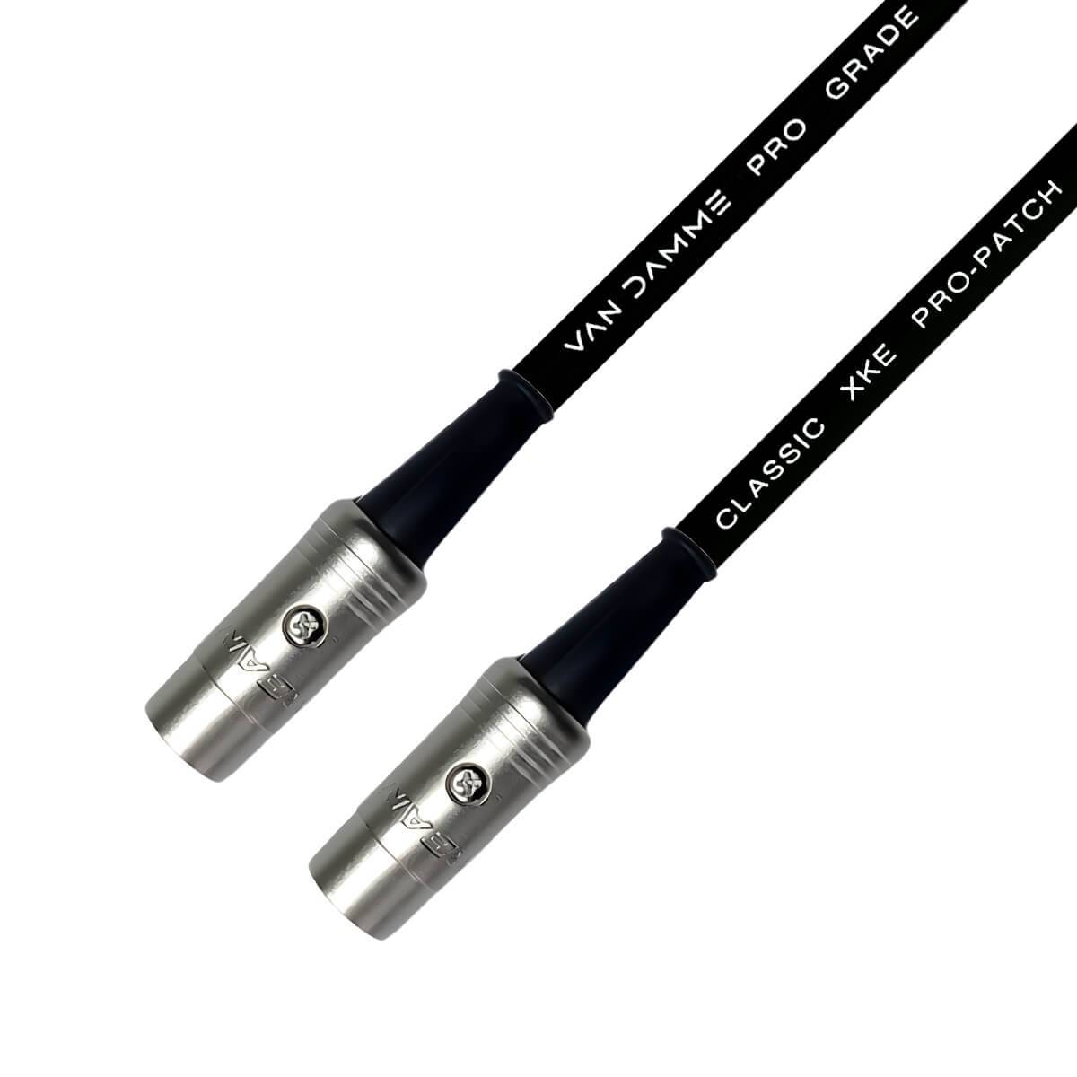 Van Damme XKE Pro-Patch 5 Pol MIDI Kabel 0.25m Schwarz