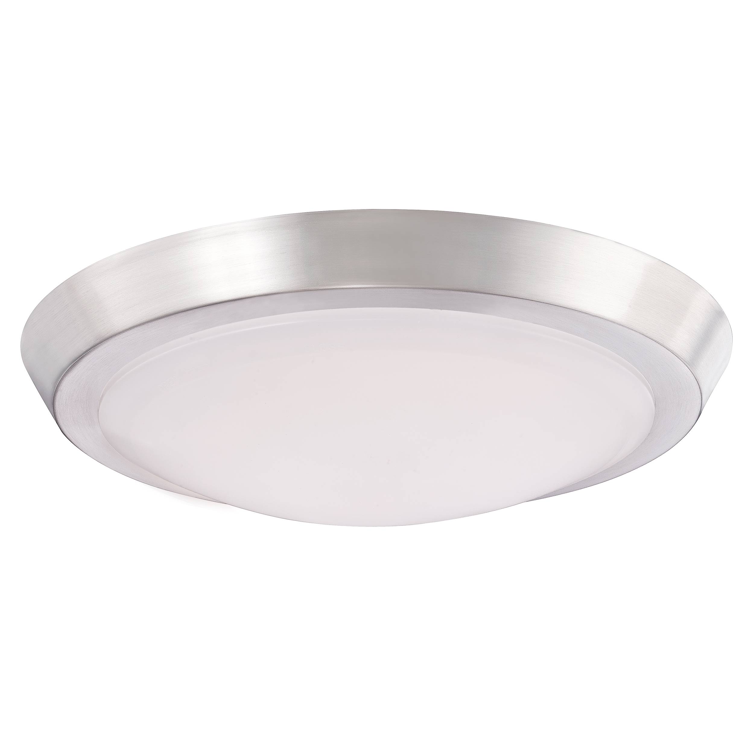 Dimmbare LED Deckenleuchte Acrylic 28 cm Nickel gebürstet