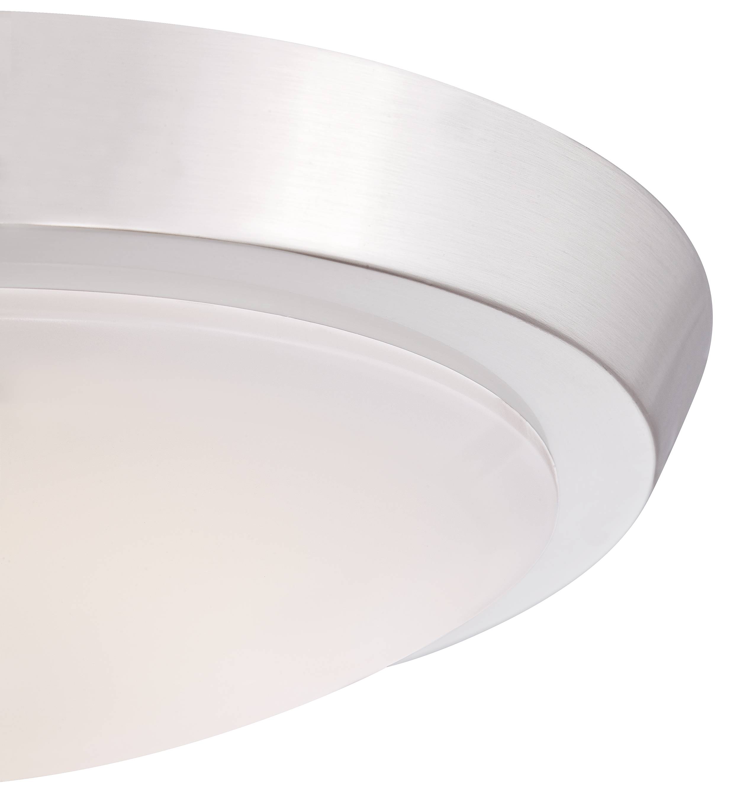 Dimmbare LED Deckenleuchte Acrylic 28 cm Nickel gebürstet