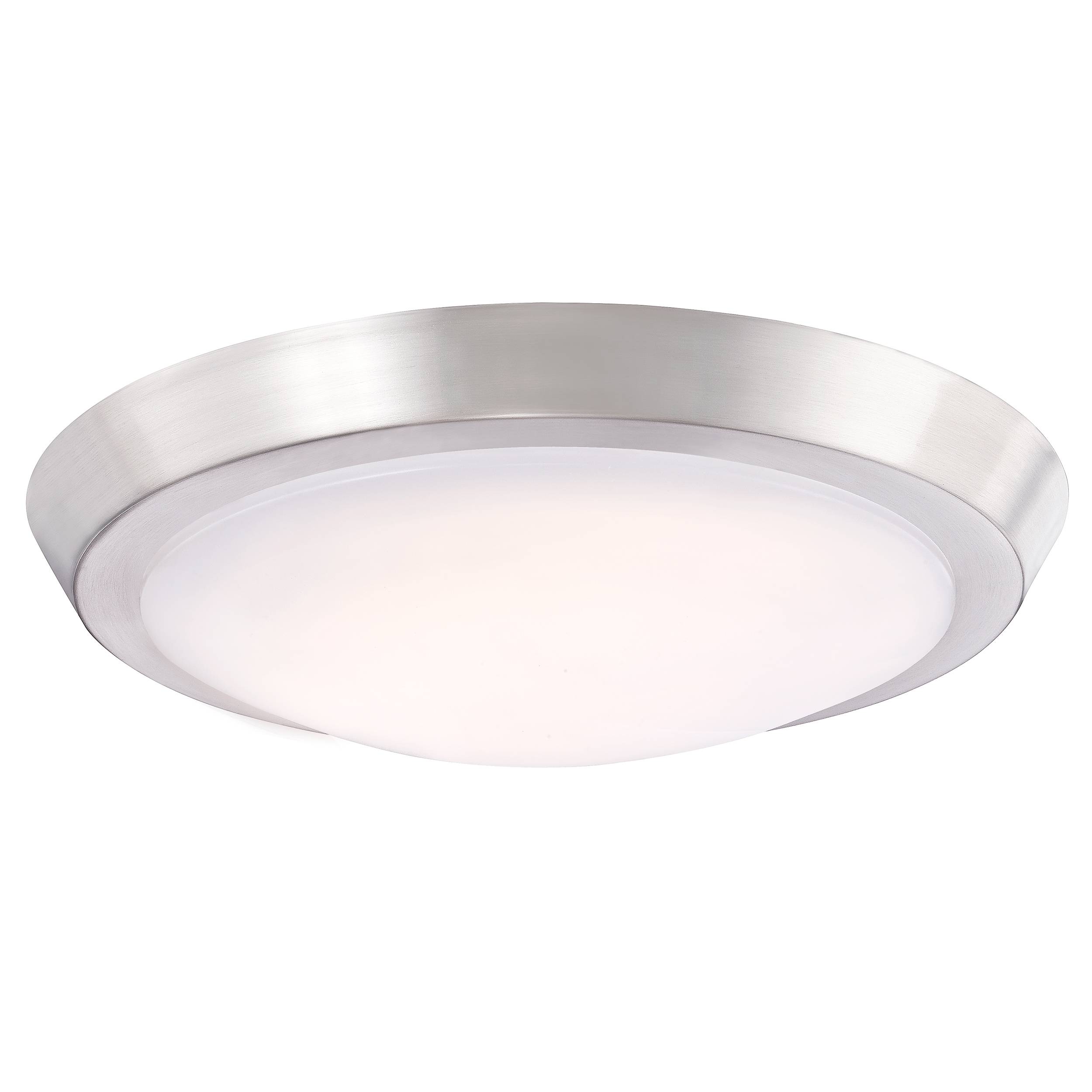 Dimmbare LED Deckenleuchte Acrylic 28 cm Nickel gebürstet