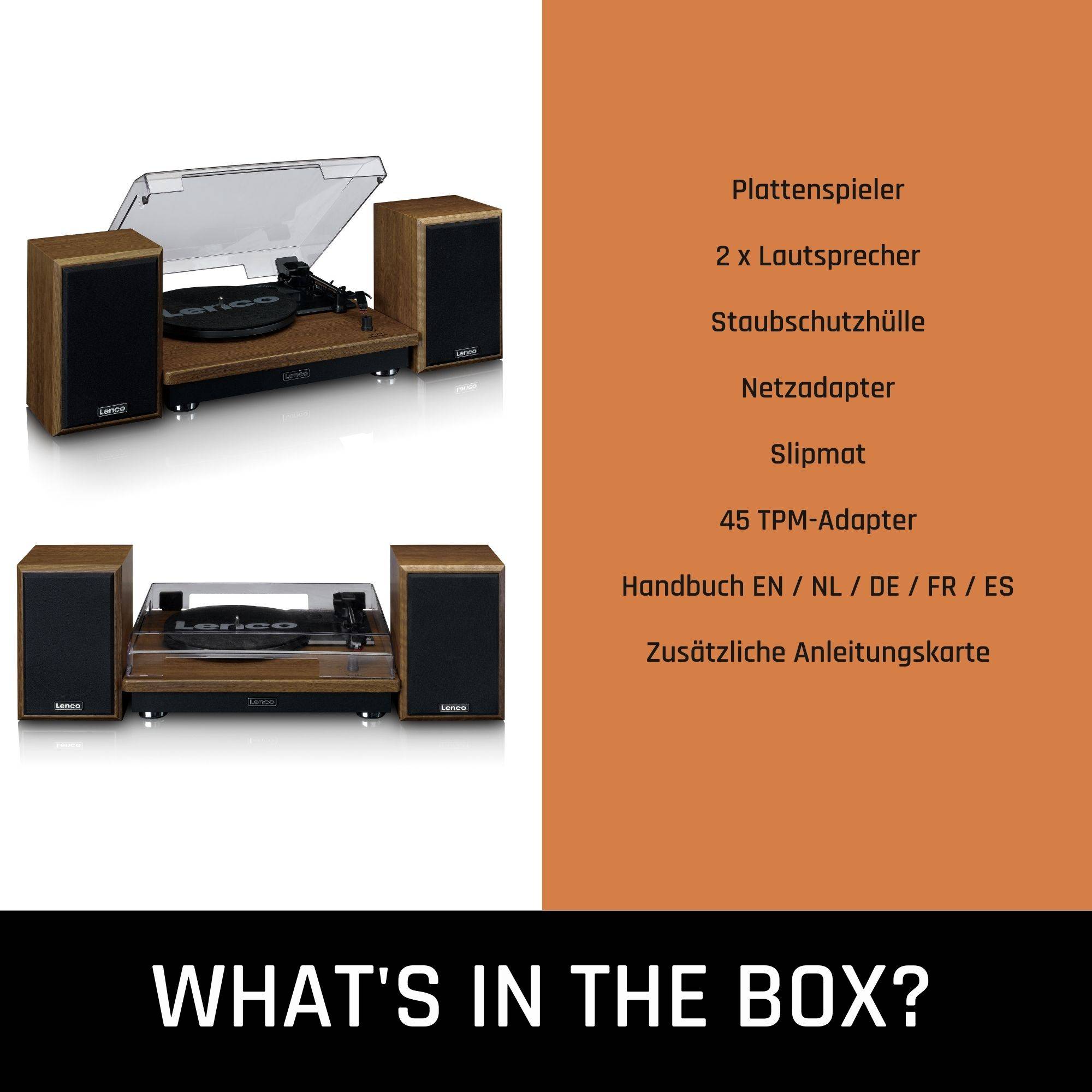 Lenco LS-100WD Plattenspieler: Wo Tradition auf Moderne trifftMit dem Lenco LS-100WD Plattenspieler erleben Sie Ihre Vinyl-Sammlung in bester