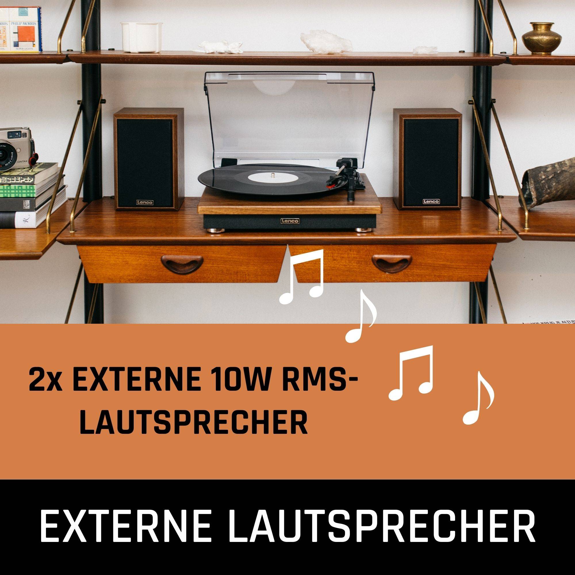 Lenco LS-100WD Plattenspieler: Wo Tradition auf Moderne trifftMit dem Lenco LS-100WD Plattenspieler erleben Sie Ihre Vinyl-Sammlung in bester