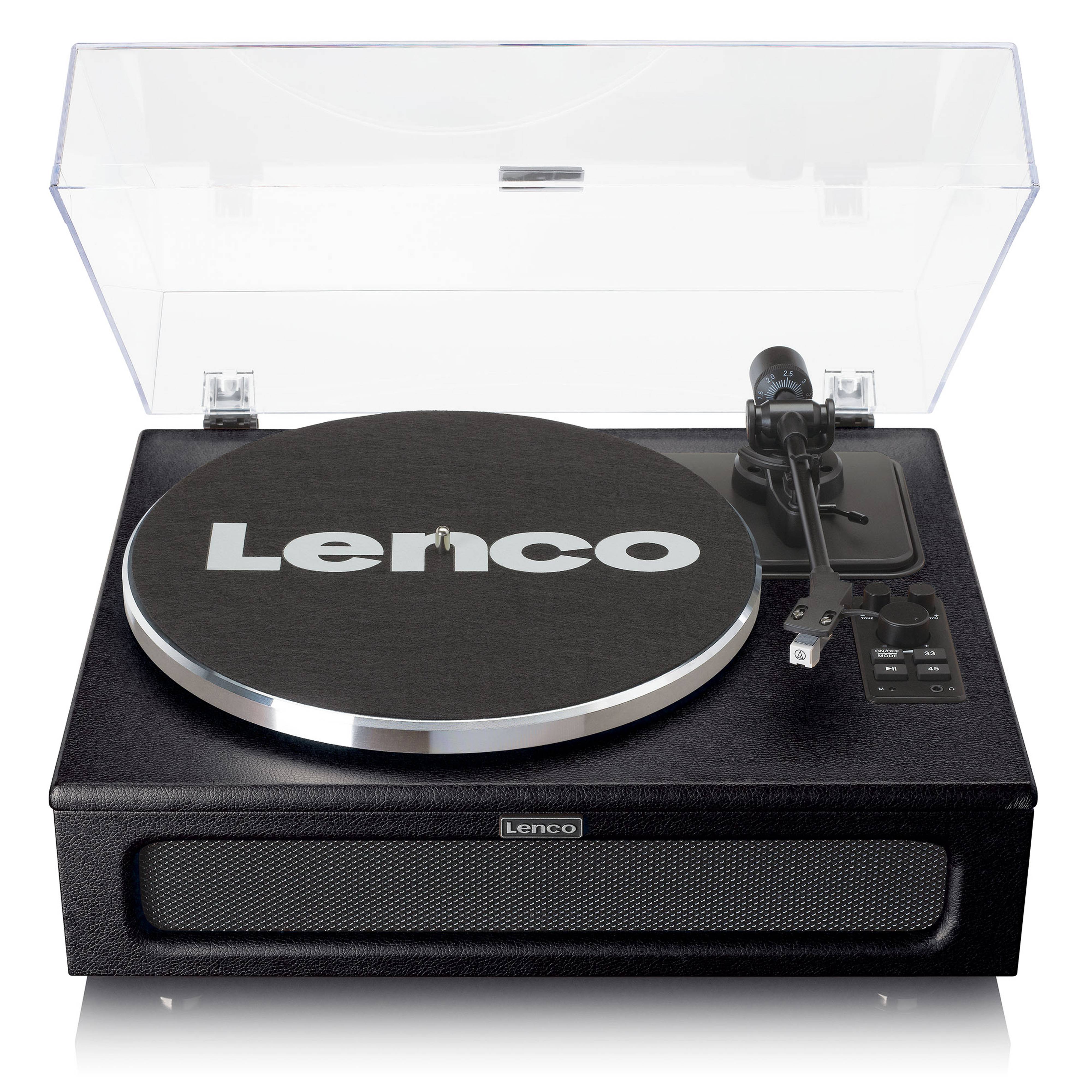 Der Lenco LS-430BK Plattenspieler: Moderne trifft KlassikDer Lenco LS-430BK vereint klassisches Design mit moderner Technologie. Genießen Sie Ihre