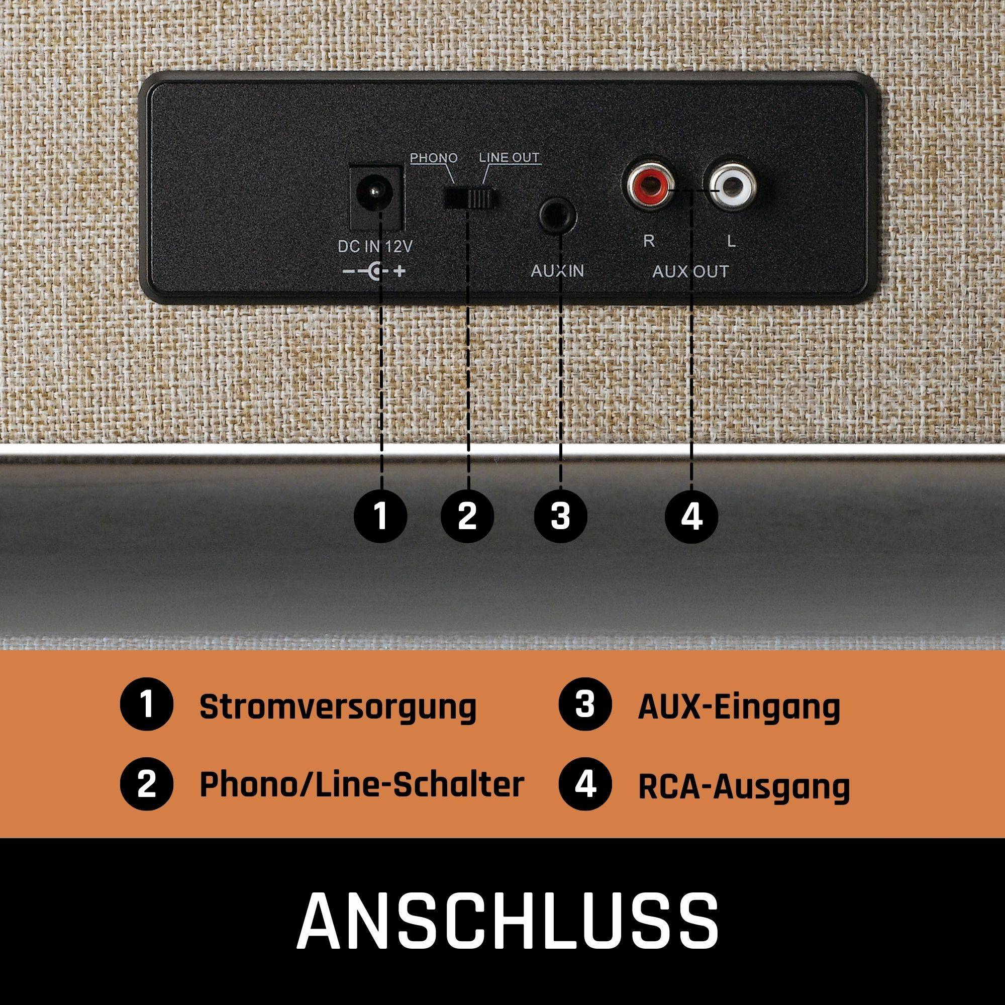 Entdecken Sie den Lenco LS-440 Plattenspieler Genießen Sie Ihre Lieblings-LP oder streamen Sie Ihre Top-Playlist direkt über Bluetooth® 5.0 mit de