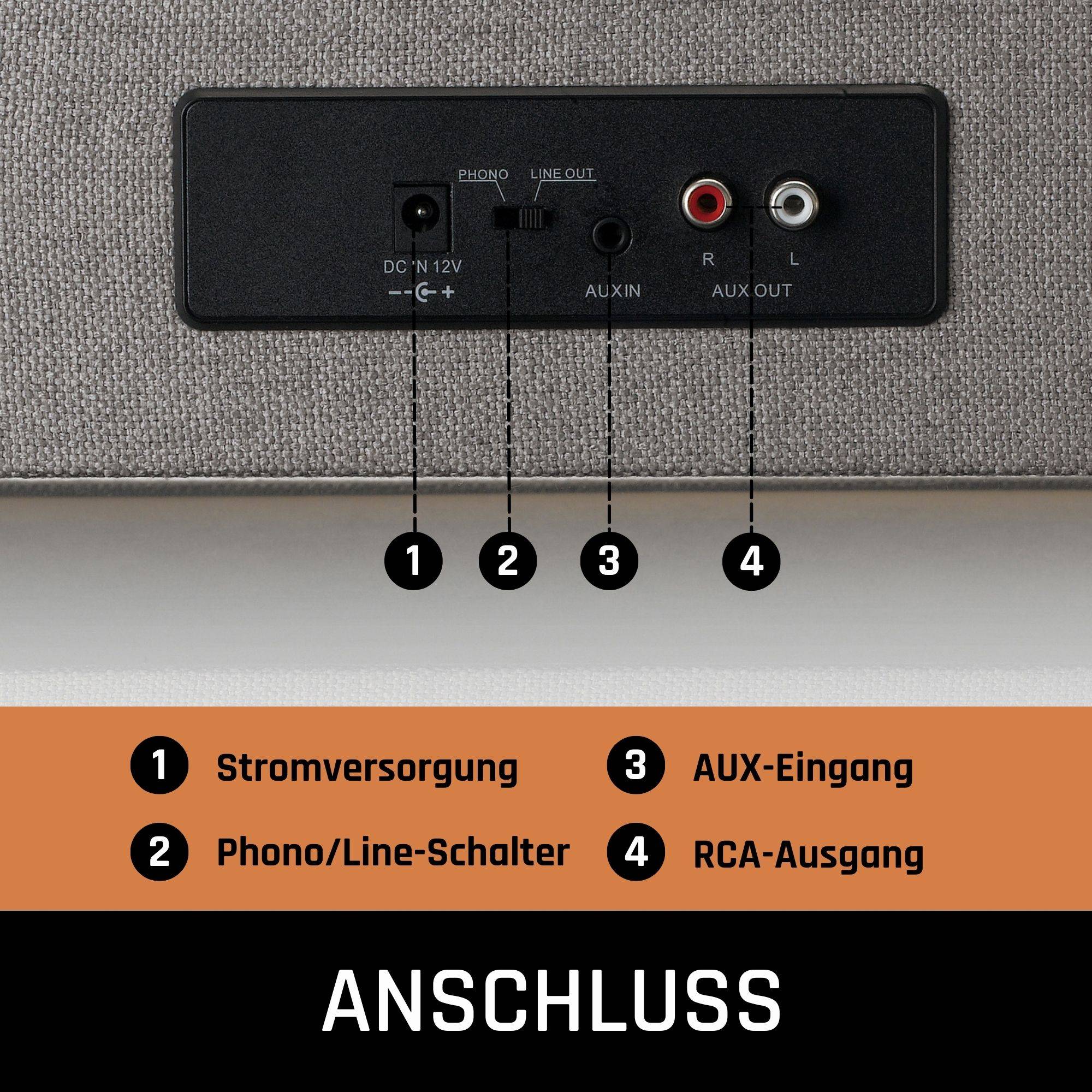 Entdecken Sie den Lenco LS-440 Plattenspieler Genießen Sie Ihre Lieblings-LP oder streamen Sie Ihre Top-Playlist direkt über Bluetooth® 5.0 mit de