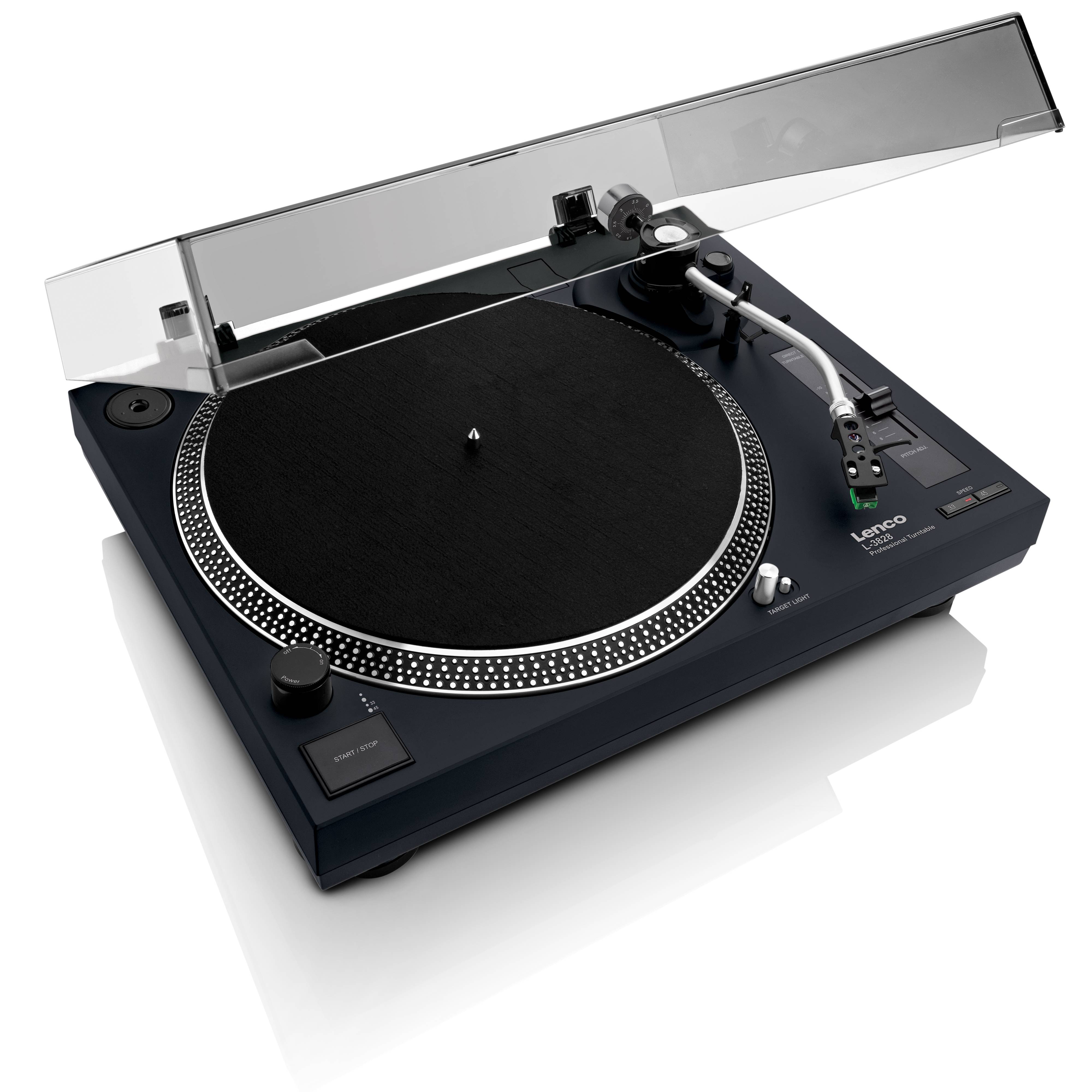 Lenco L-3828BK Plattenspieler - Ein Meisterwerk für Musikliebhaber Der Lenco L-3828BK Plattenspieler ist Ihre ultimative Antwort auf die moderne