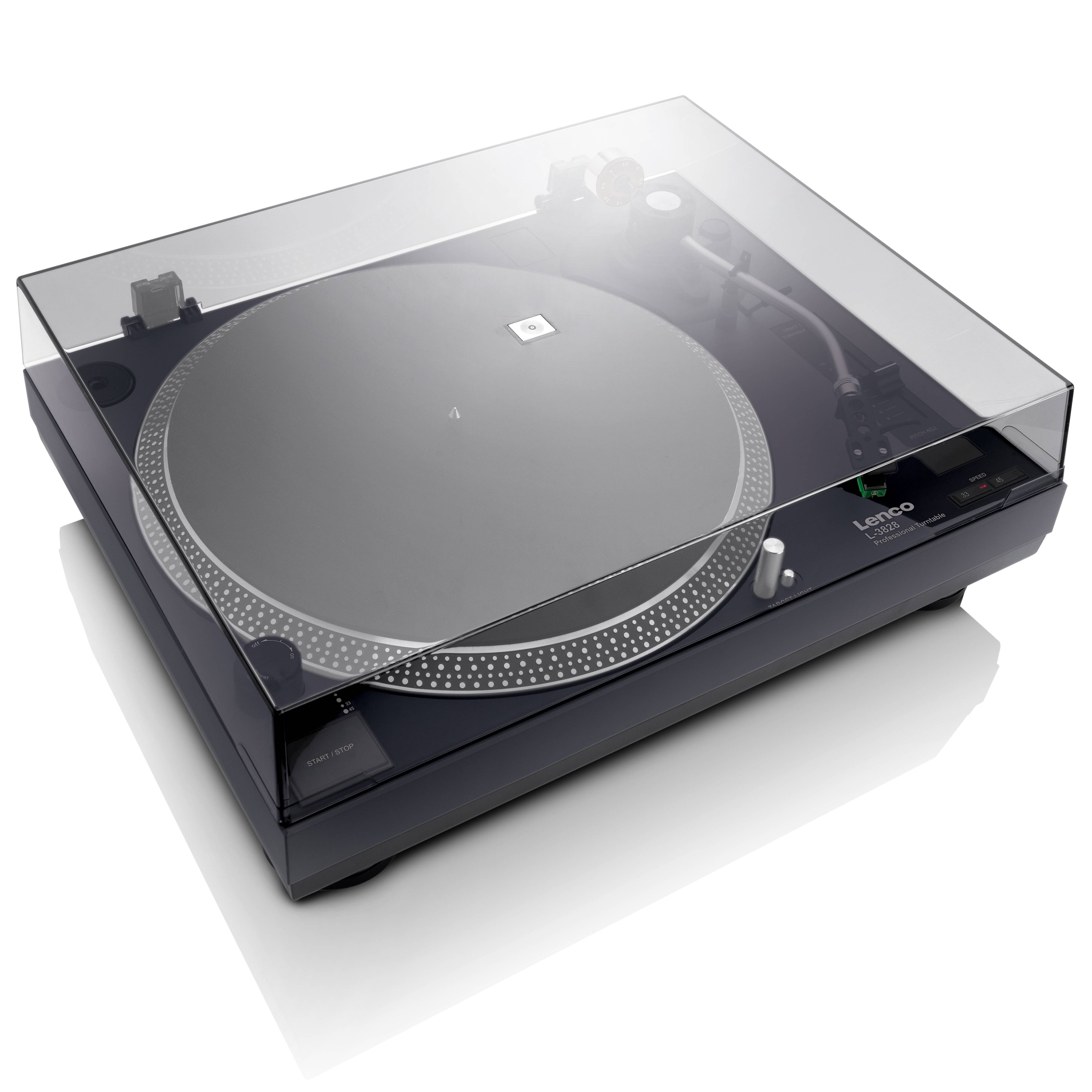 Lenco L-3828BK Plattenspieler - Ein Meisterwerk für Musikliebhaber Der Lenco L-3828BK Plattenspieler ist Ihre ultimative Antwort auf die moderne