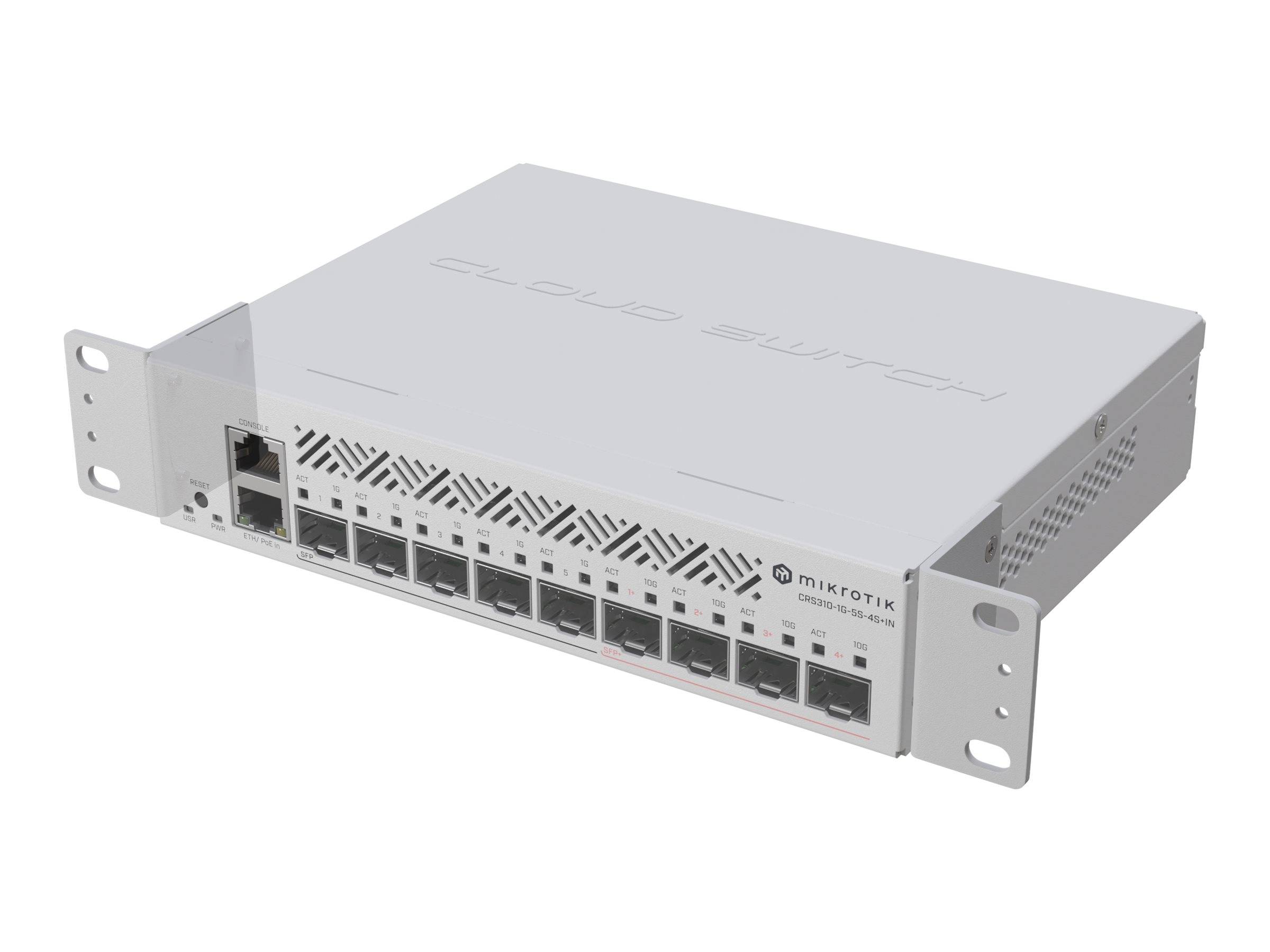MikroTik RMK-2/10 - Rackmontagesatz - 1U - 25.4cm/48.3cm (10"/19") - White