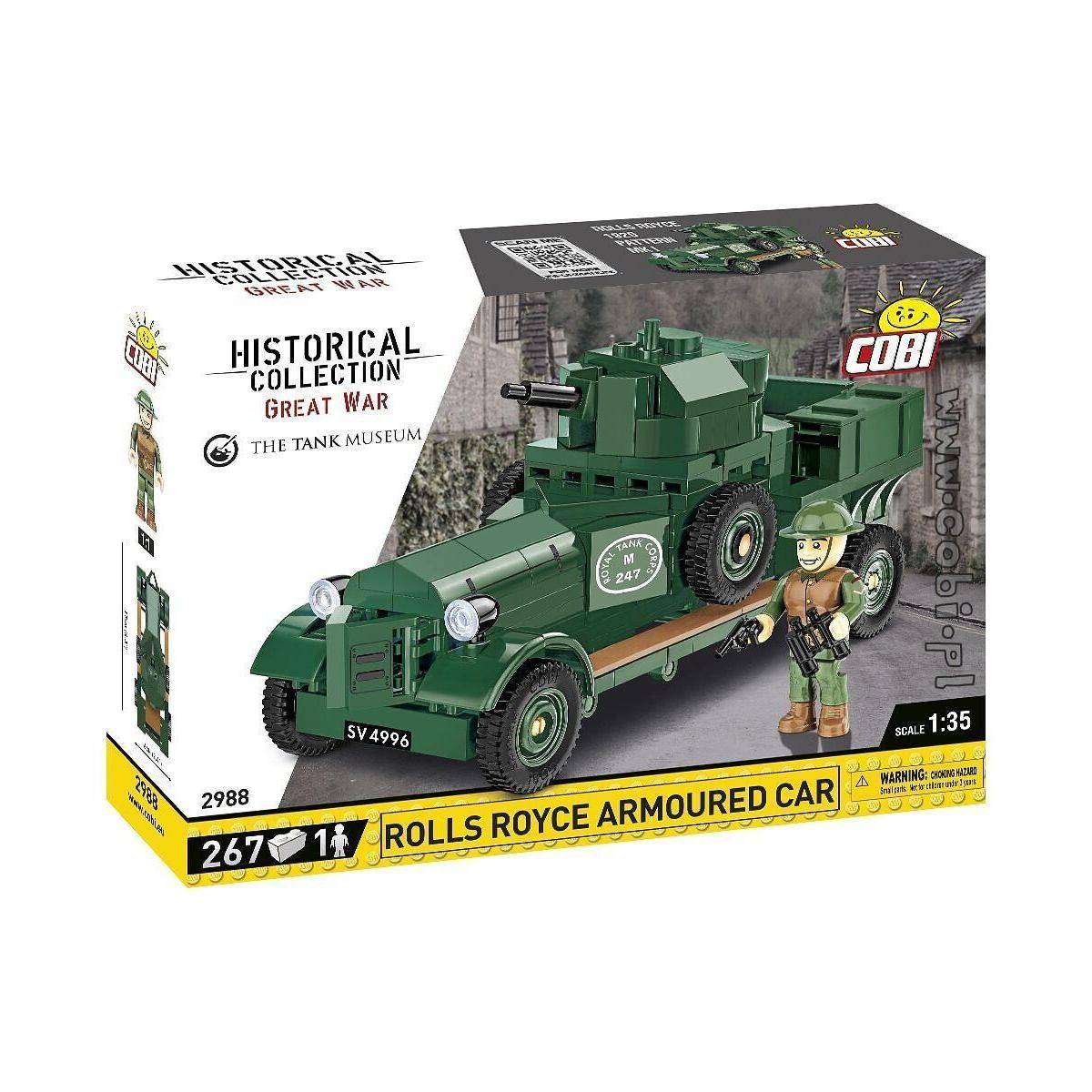 Rolls-Royce Armoured Car 1920 Pattern Mk I, Modell, 267 Teile, ab 7 Jahren