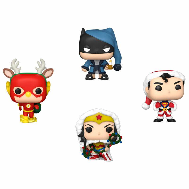 Pocket POP Pack 4 Figuren DC Comics Happy Holidays