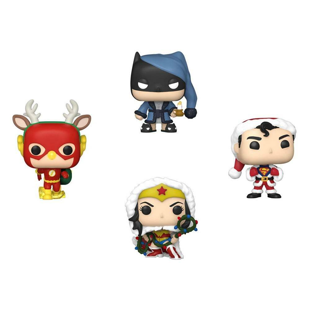 Pocket POP Pack 4 Figuren DC Comics Happy Holidays