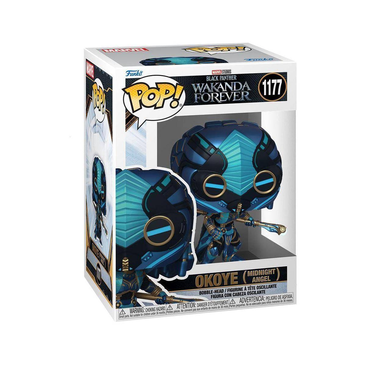 Black Panther: Wakanda Forever POP! Marvel Vinyl Figur Okoye (Midnight Angel) 9 cm