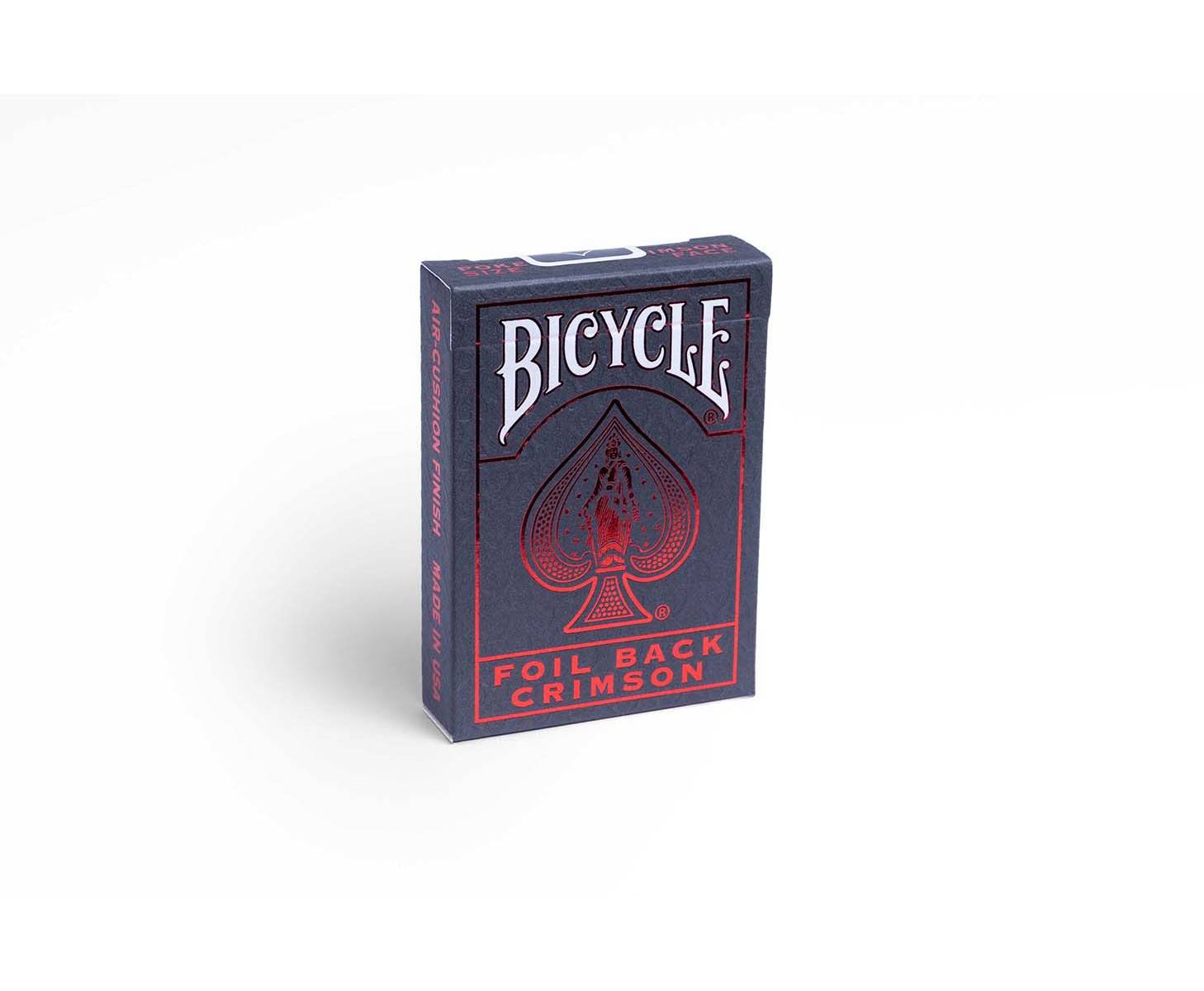 Bicycle® Kartendeck - Foil Back Crimson Red Kartenspiel Spielkarten Pokerkarten