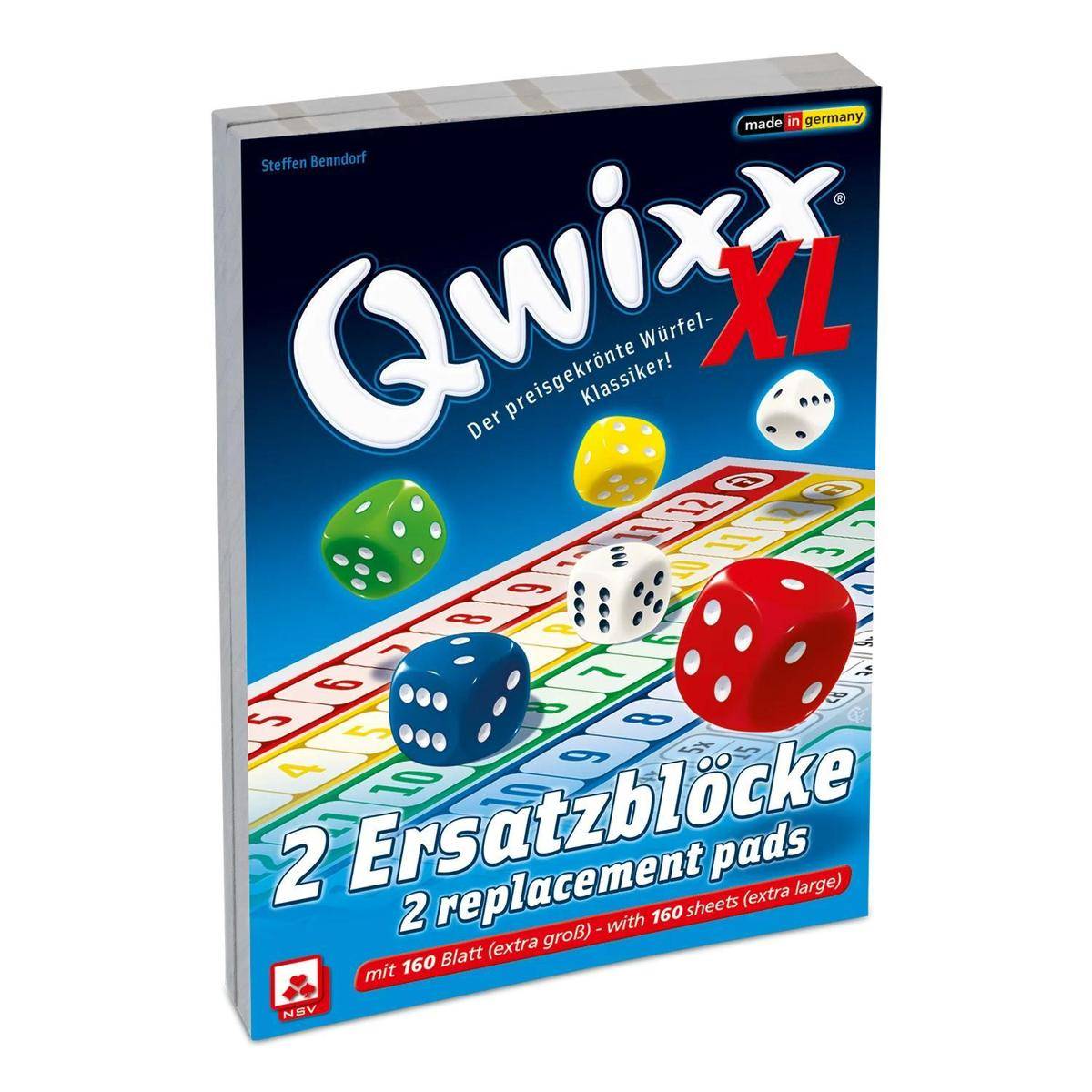 130014181 - Qwixx XL Ersatzblöcke, für 2-5 Spieler, ab 8 Jahren (DE-Erweiterung)