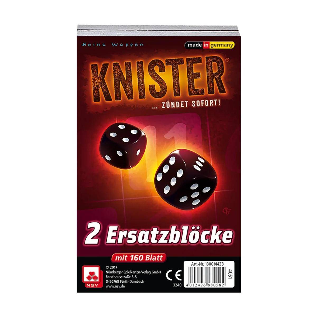 130014438 - Knister Ersatzblöcke, Würfelspiel, für 1-12 Spieler, ab 8 Jahren (DE-Erweiterung)