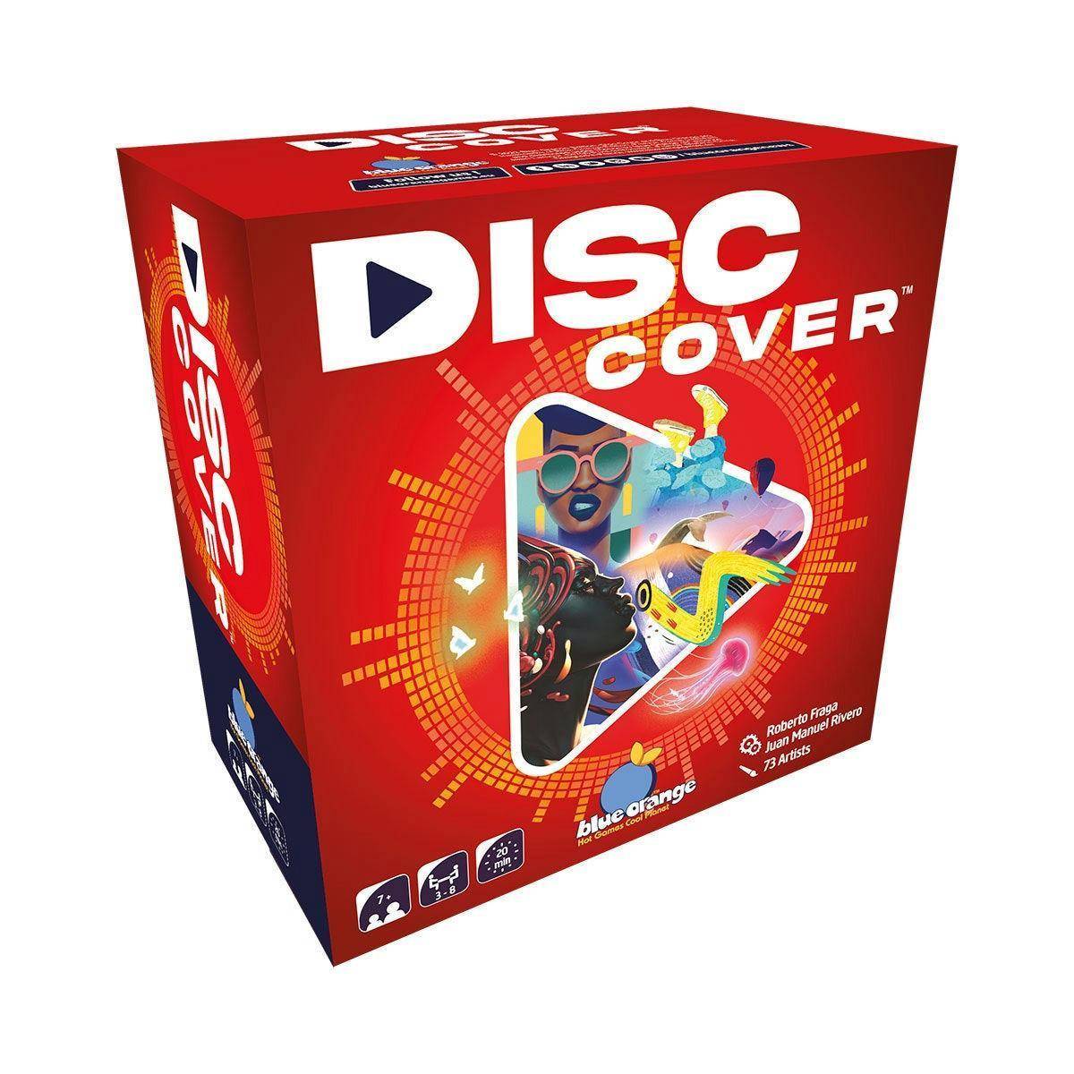 Disc Cover, Rätselspiel, für 3-8 Spieler, ab 7 Jahren (DE-Ausgabe)