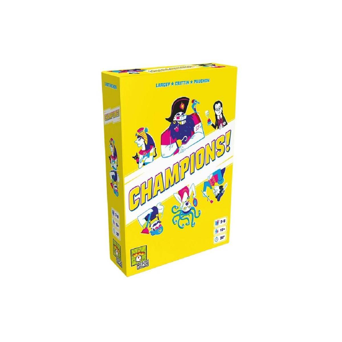 RPOD0038 - Champions!, Kartenspiel, für 3-8 Spieler, ab 10 Jahren (DE-Ausgabe)