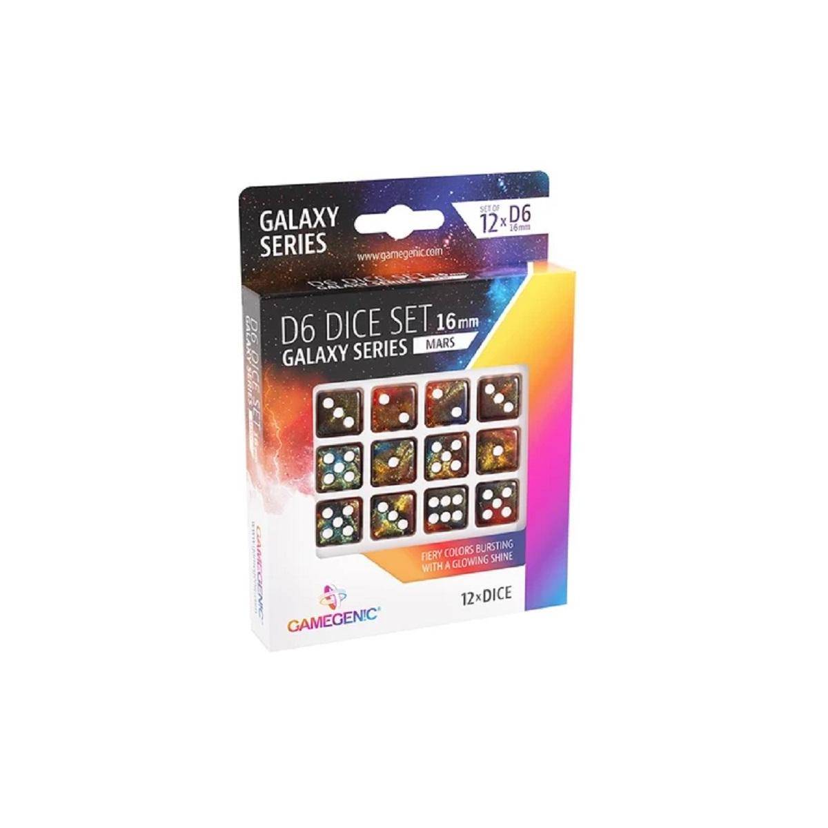 GGS50020 - Galaxy Series - Mars - D6 Dice Set 16 mm (12 pcs)