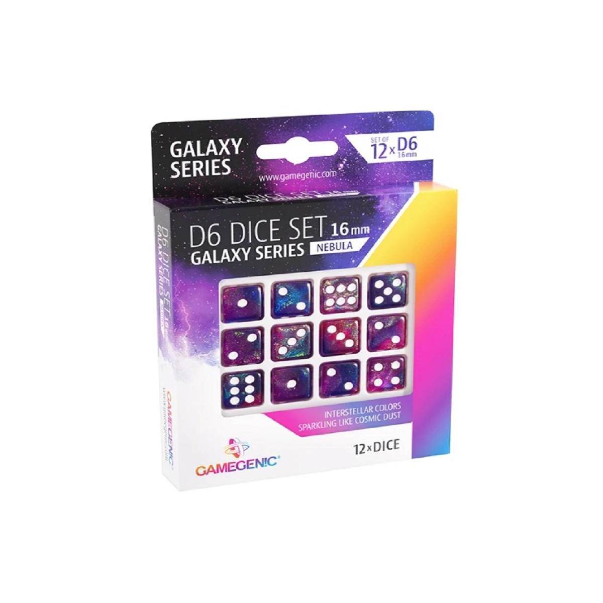 GGS50022 - Galaxy Series - Nebula - D6 Dice Set 16 mm (12 pcs)