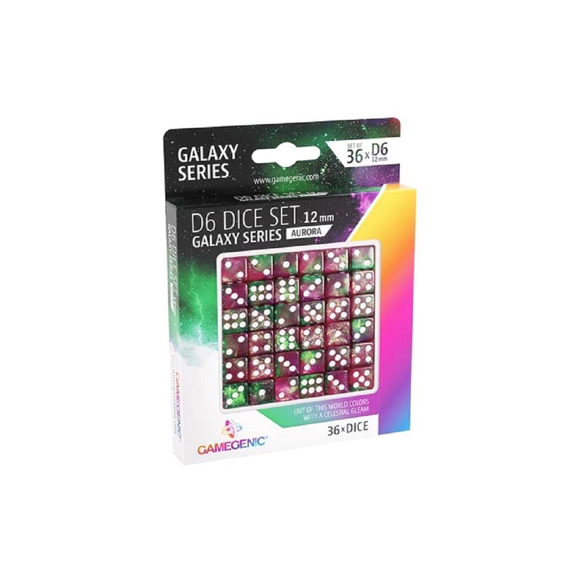 GGS50026 - Galaxy Series - Aurora - D6 Dice Set 12 mm (36 pcs)