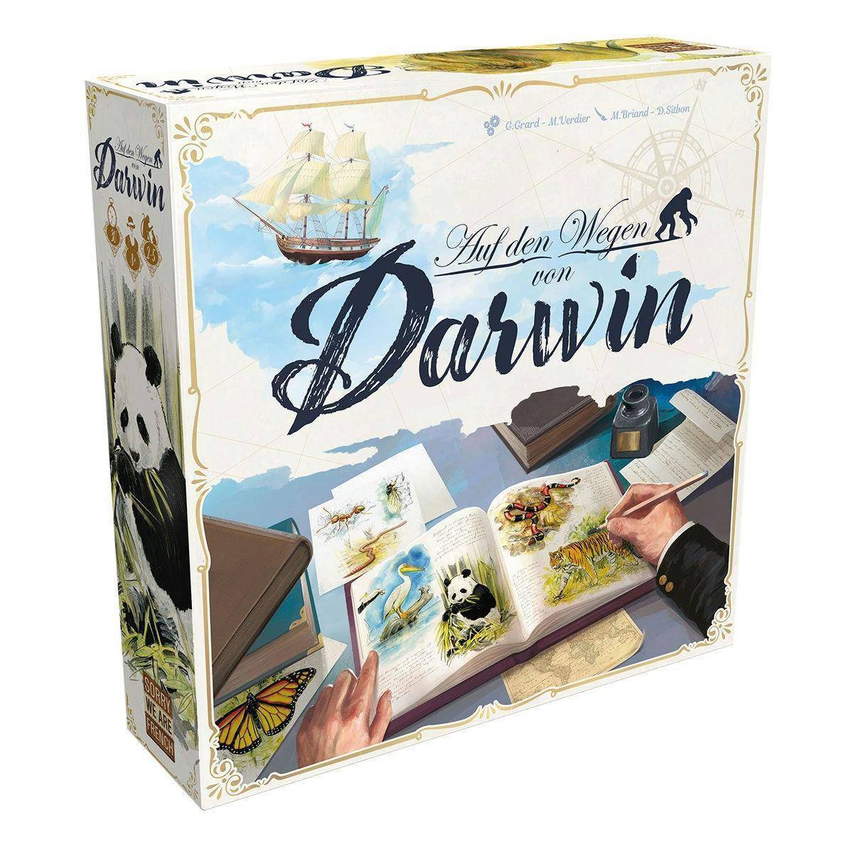 Auf den Wegen von Darwin, Brettspiel, für 2-5 Spieler, ab 8 Jahren (DE-Ausgabe)