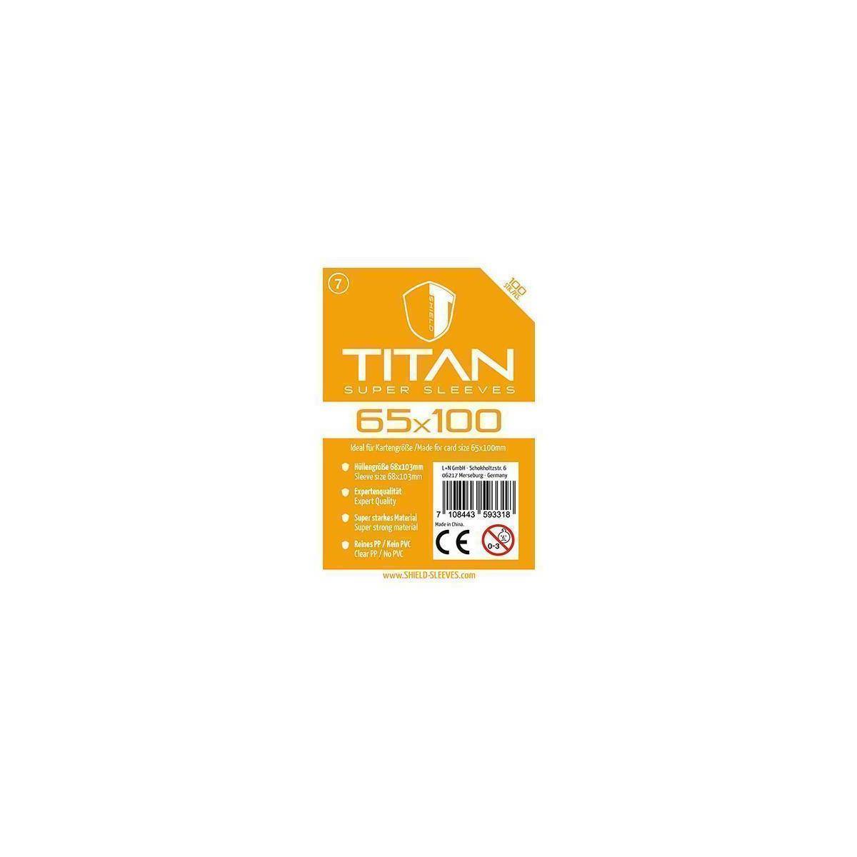 1024474 - Titan - 100 Super Sleeves für Kartengröße 65 x 100 mm