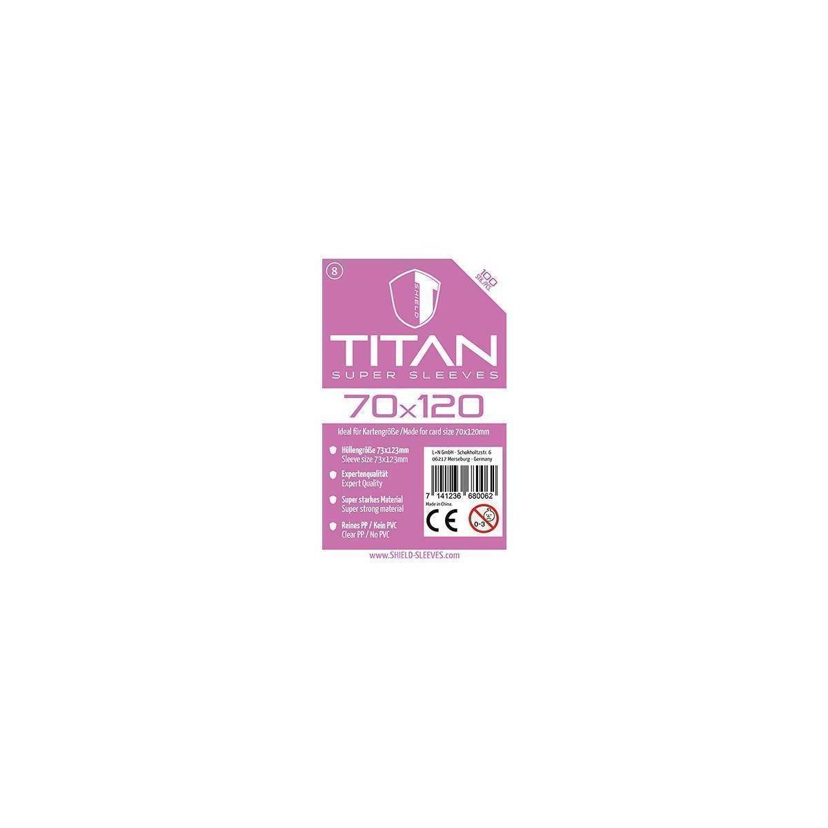 1025479 - Titan - 100 Super Sleeves für Kartengröße 70 x 120 mm