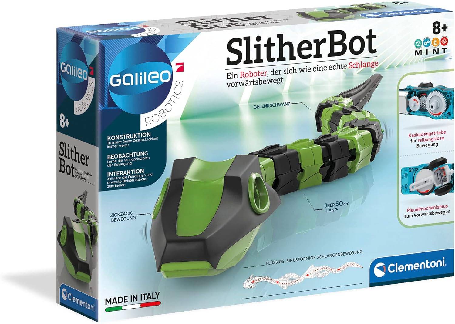 Clementoni 59212 - Galileo Robotics SlitherBot Roboter-Schlange