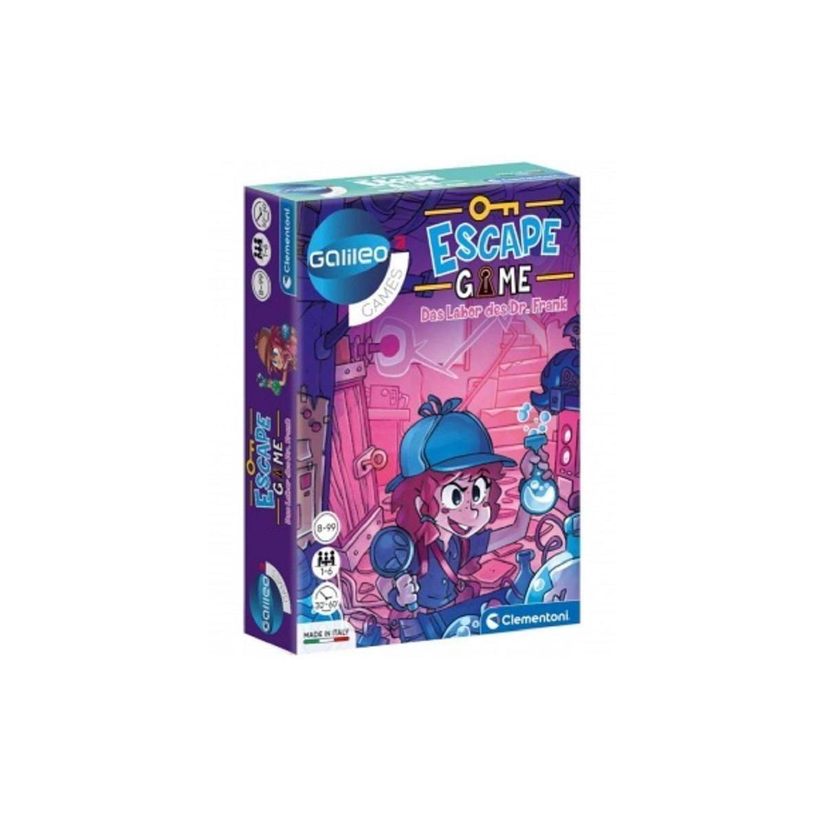 59226 - Escape Game - Das Labor des Dr. Frank - DE, Brettspiel, 1-6 Spieler, ab 8 Jahre
