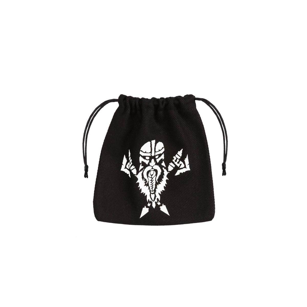 BDWA101 - Dwarven schwarz & weiß, Würfeltasche