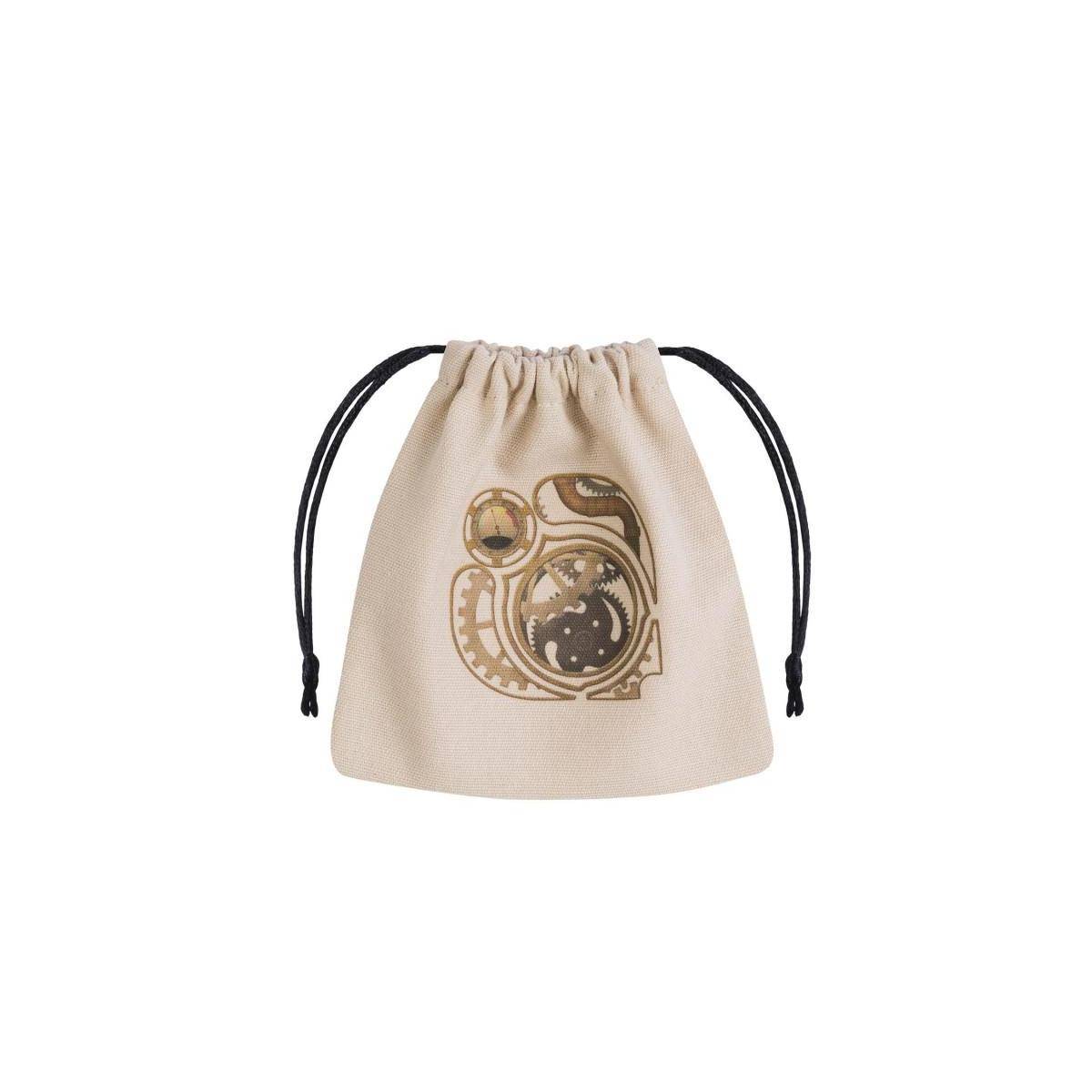 BSTE101 - Steampunk Würfelbeutel, beige und multicolor