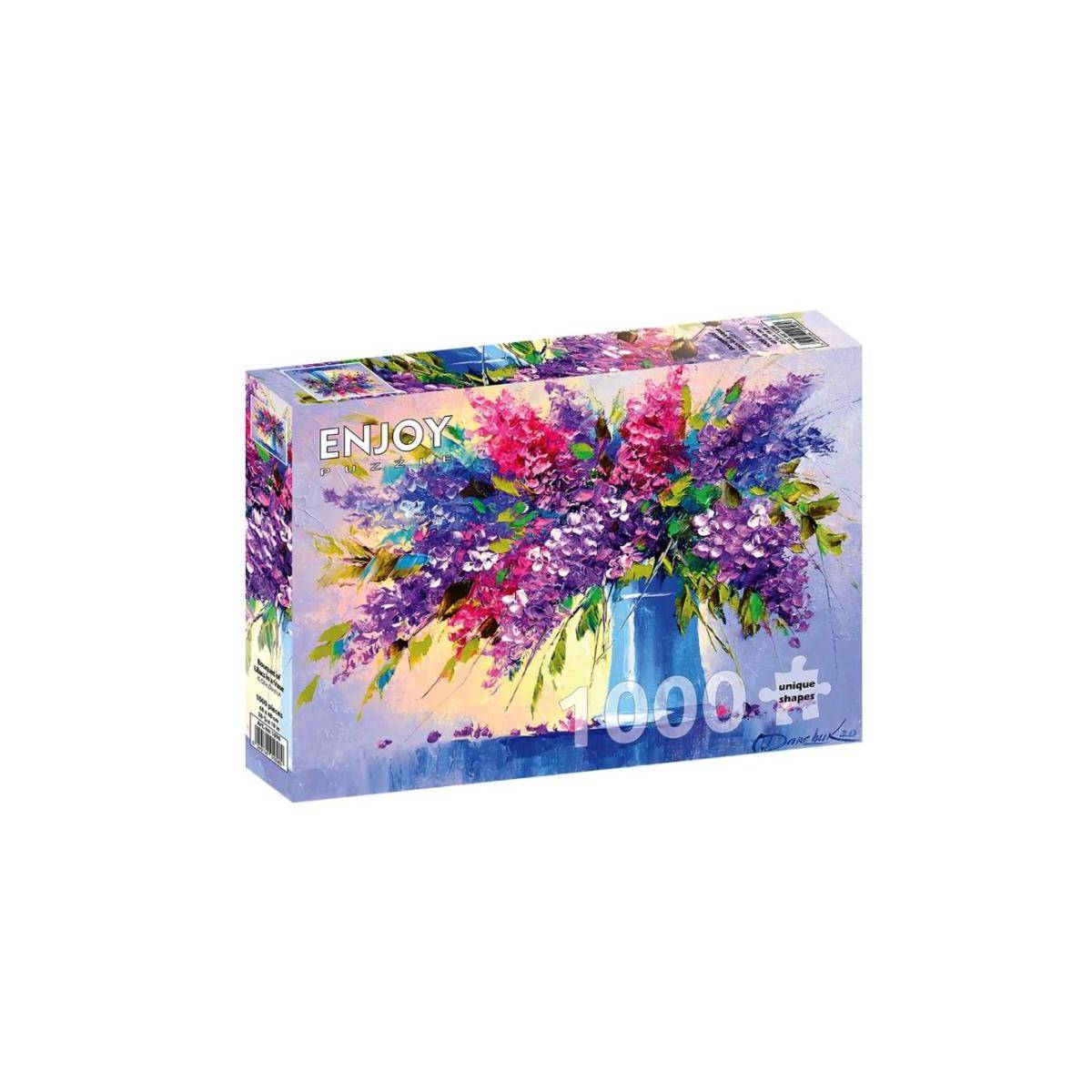 ENJOY-1696 - Fliederstrauß in einer Vase, Puzzle , 1000 Teile