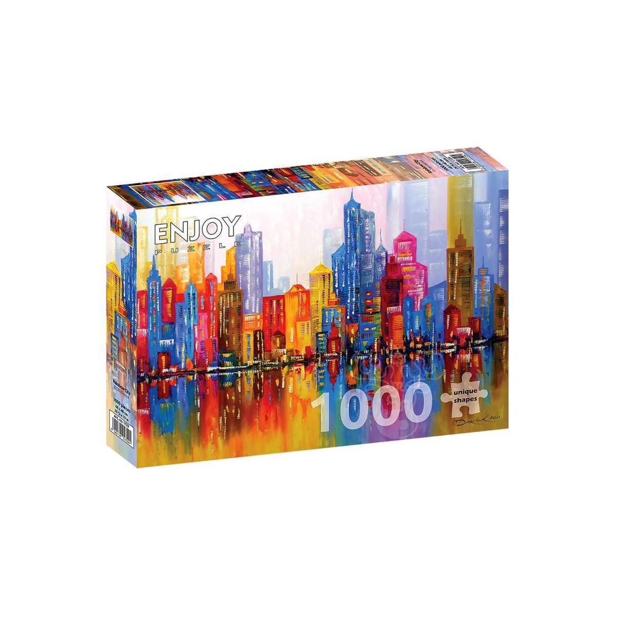 ENJOY-1729 - Rainbow City, Puzzle , 1000 Teile