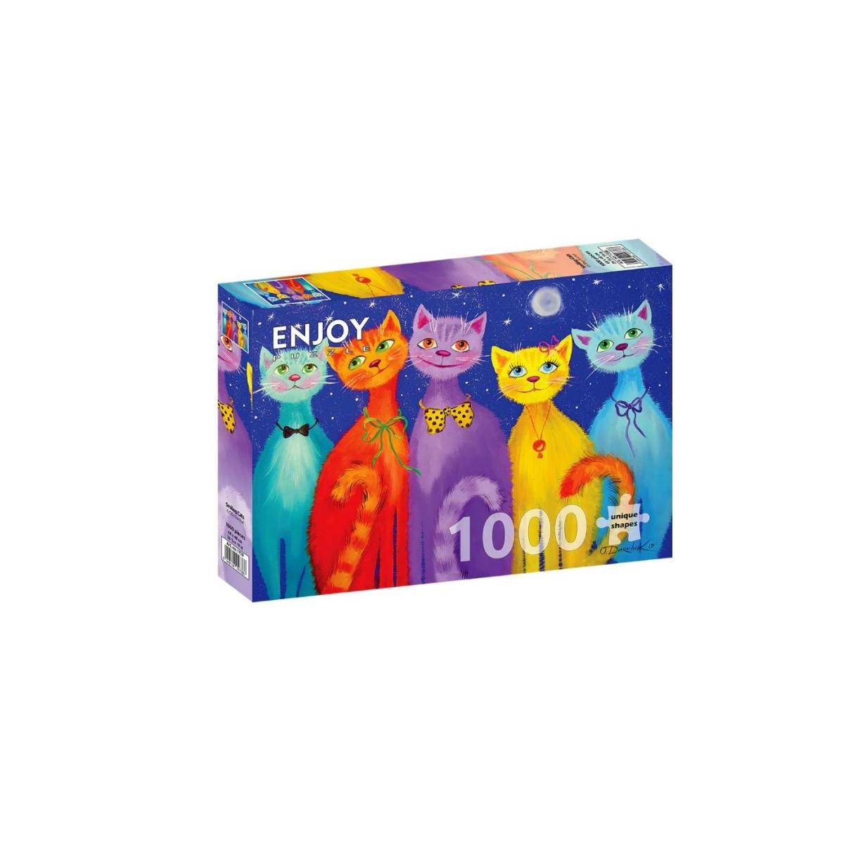 ENJOY-1738 - Lächelnde Katzen, Puzzle, 1000 Teile